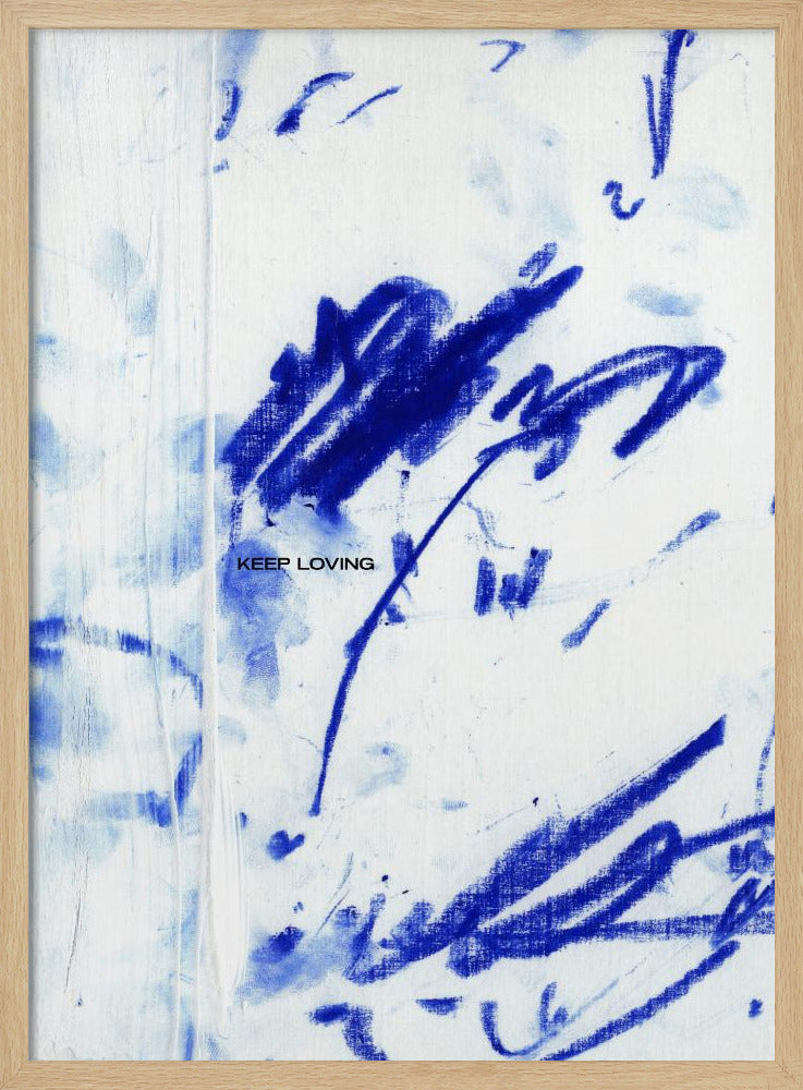 Blaues Flüstern mit „Keep Loving“ | Poster