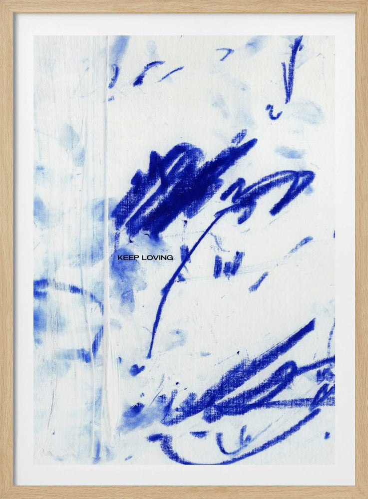 Blaues Flüstern mit „Keep Loving“ | Poster
