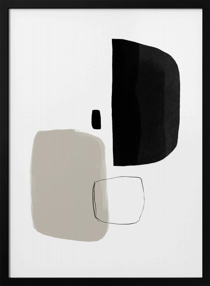 Monochrome Formen | Poster