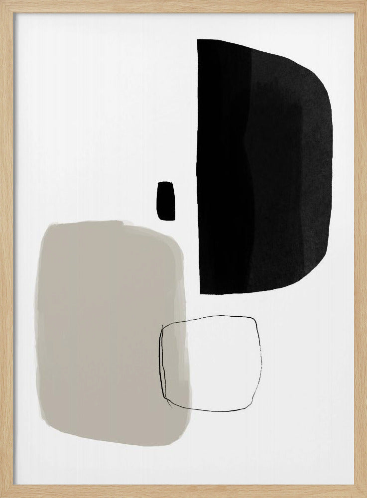Monochrome Formen | Poster