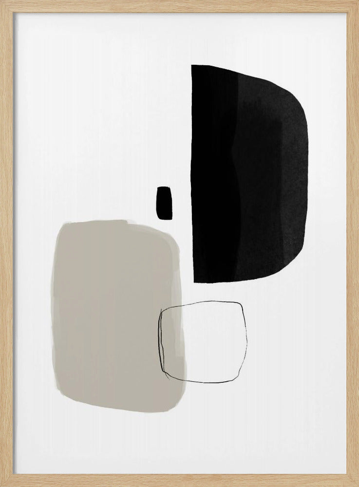 Monochrome Formen | Poster