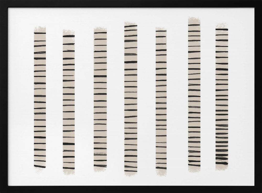 Monochrome Streifen | Poster