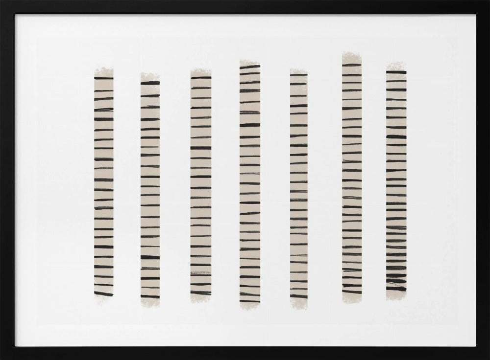 Monochrome Streifen | Poster