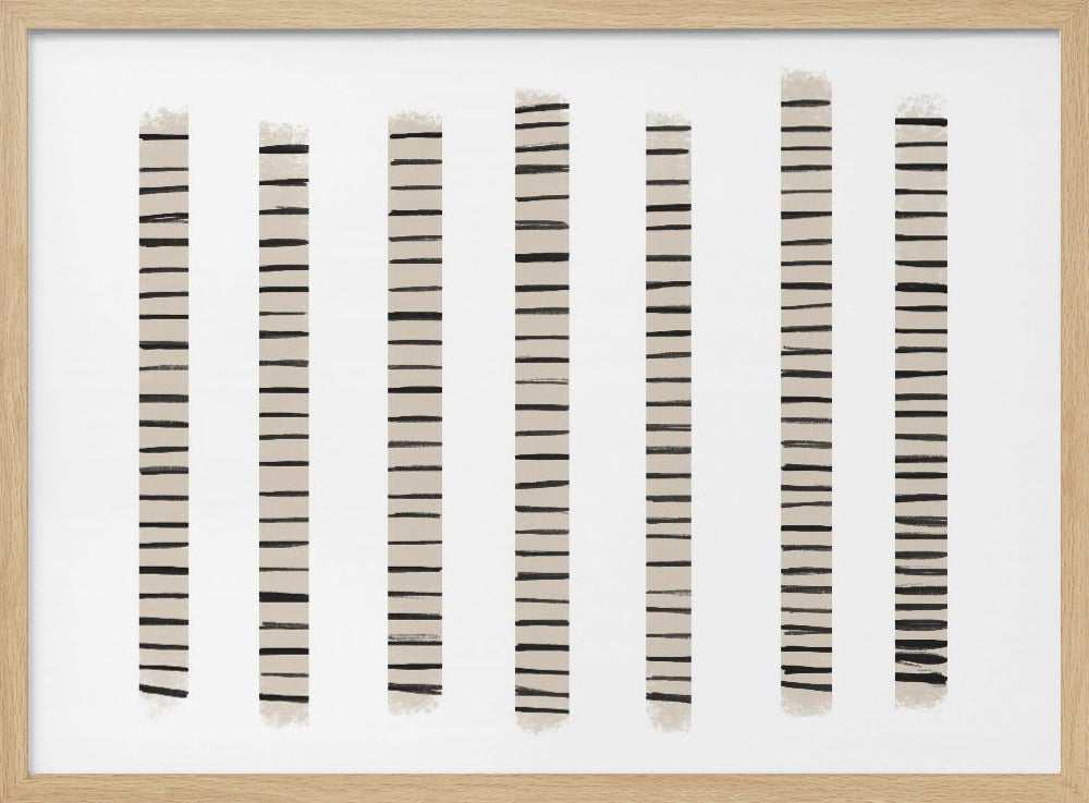 Monochrome Streifen | Poster