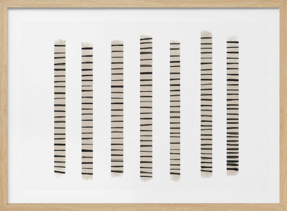 Monochrome Streifen | Poster