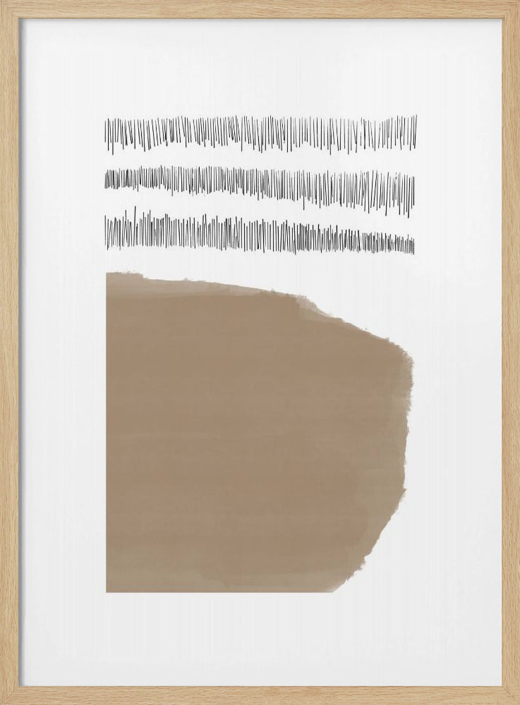 Elemente mit sich kreuzenden schwarzen Linien | Poster