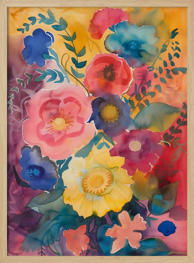 Aquarell Blumen Nr. 6 | Poster