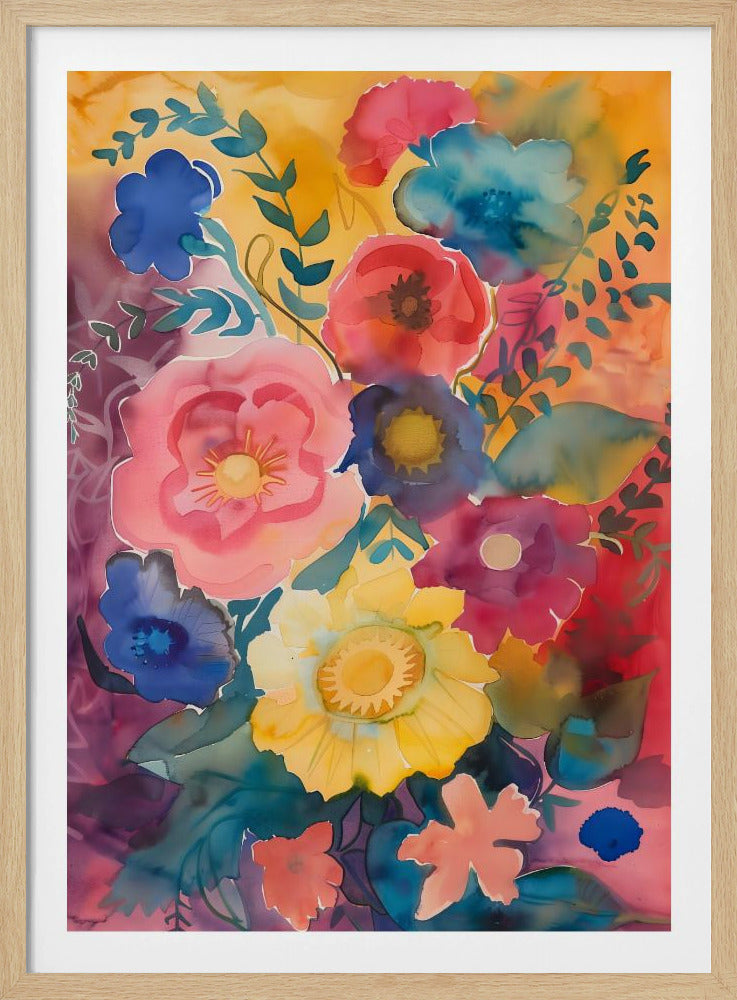 Aquarell Blumen Nr. 6 | Poster