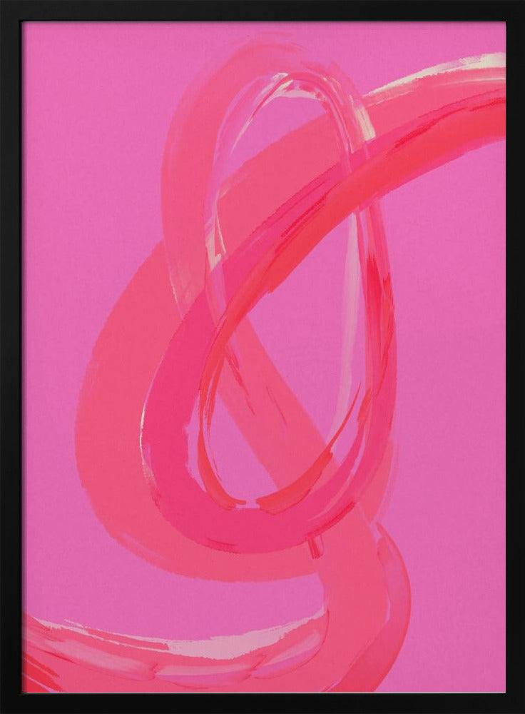 Leuchtend rosa Wirbel | Poster