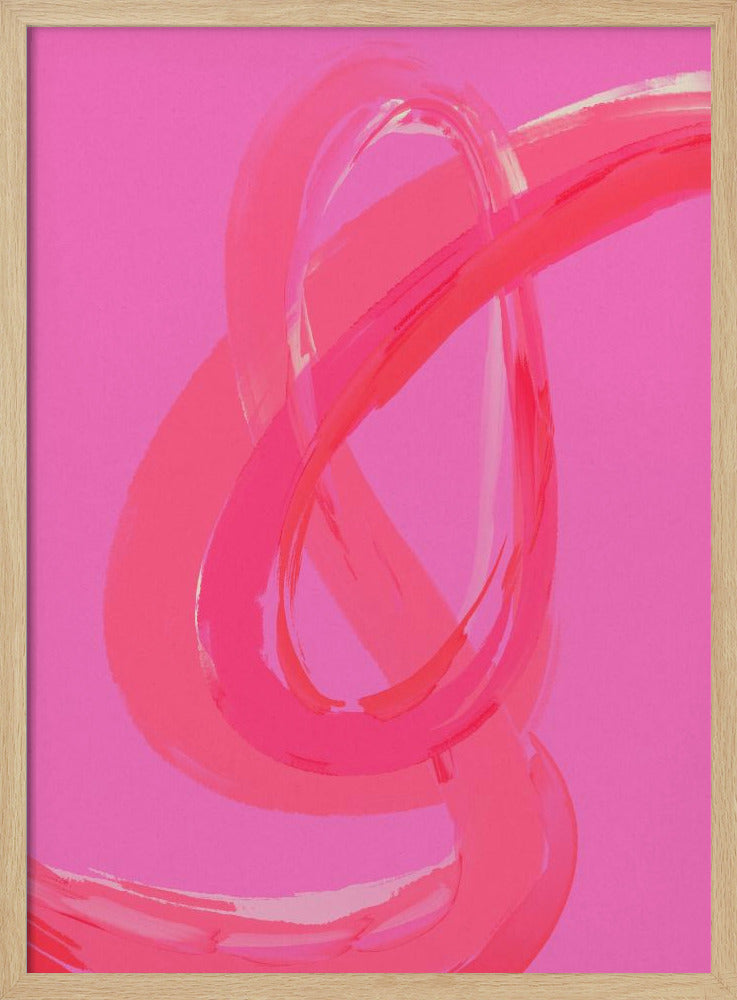Leuchtend rosa Wirbel | Poster