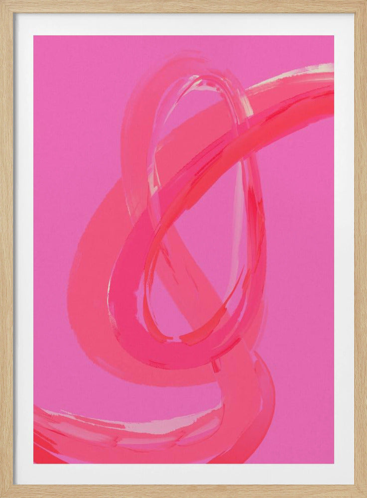 Leuchtend rosa Wirbel | Poster