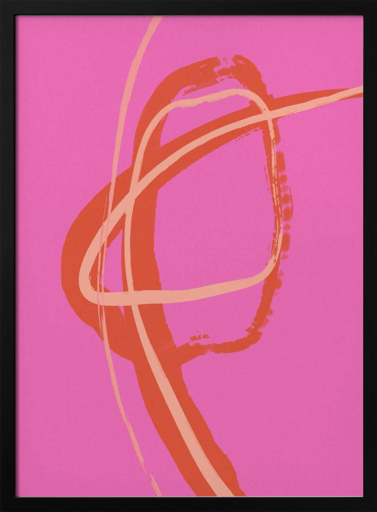 Leuchtend rosa Wirbel | Poster