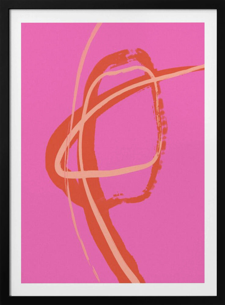 Leuchtend rosa Wirbel | Poster