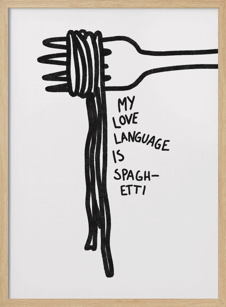 Spaghetti-Liebessprache | Poster