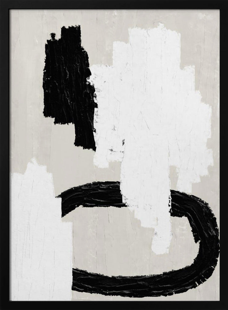 Monochrome Striche | Poster