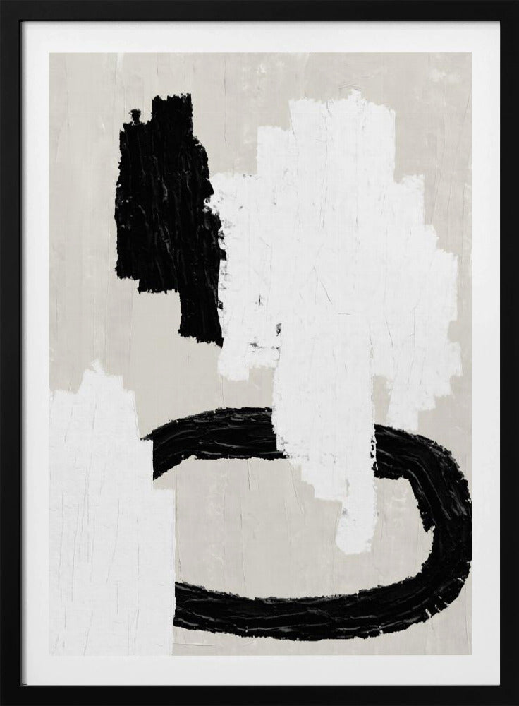 Monochrome Striche | Poster