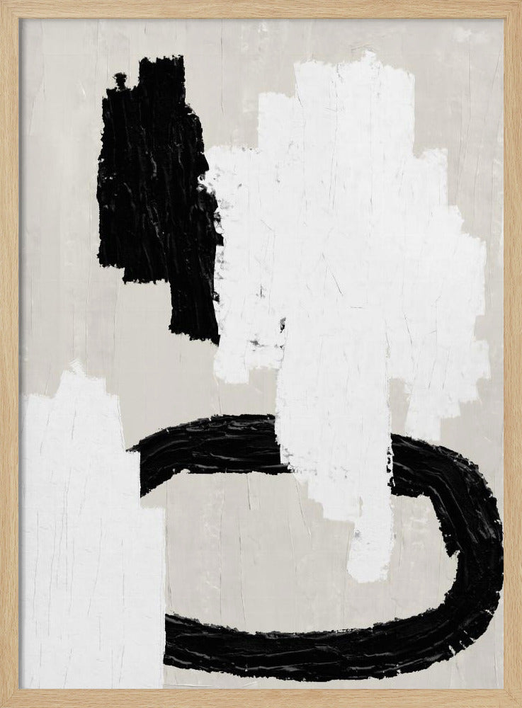 Monochrome Striche | Poster