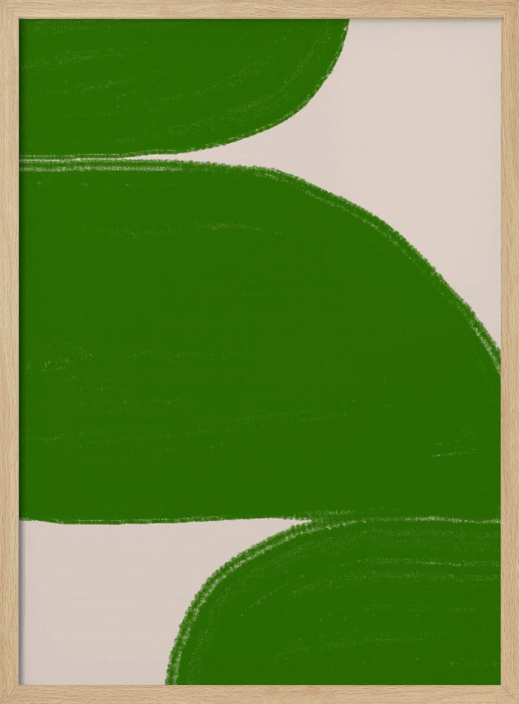 Grüne Wellen Harmonie | Poster