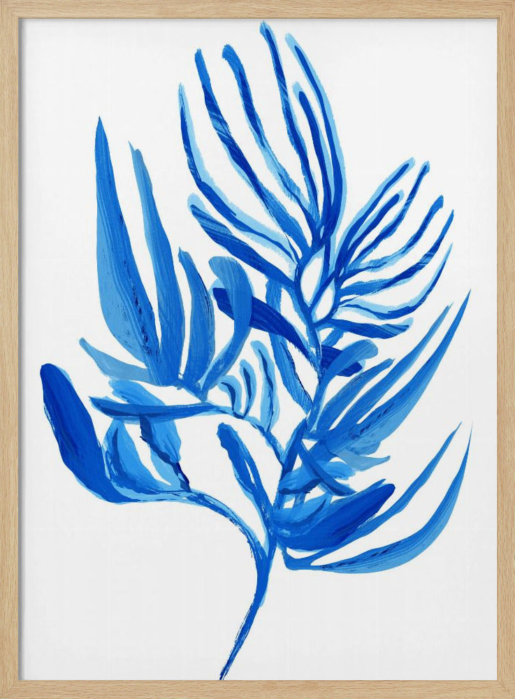 Blaues Wasserpflanzen-Poster 6 | Poster