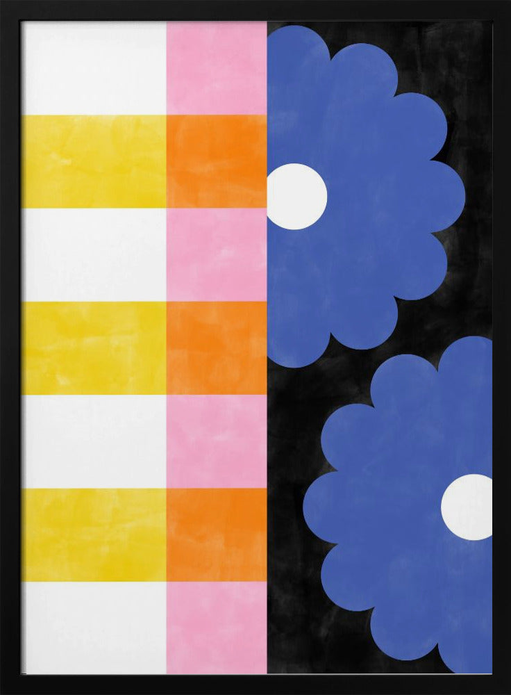 Florale Streifen | Poster