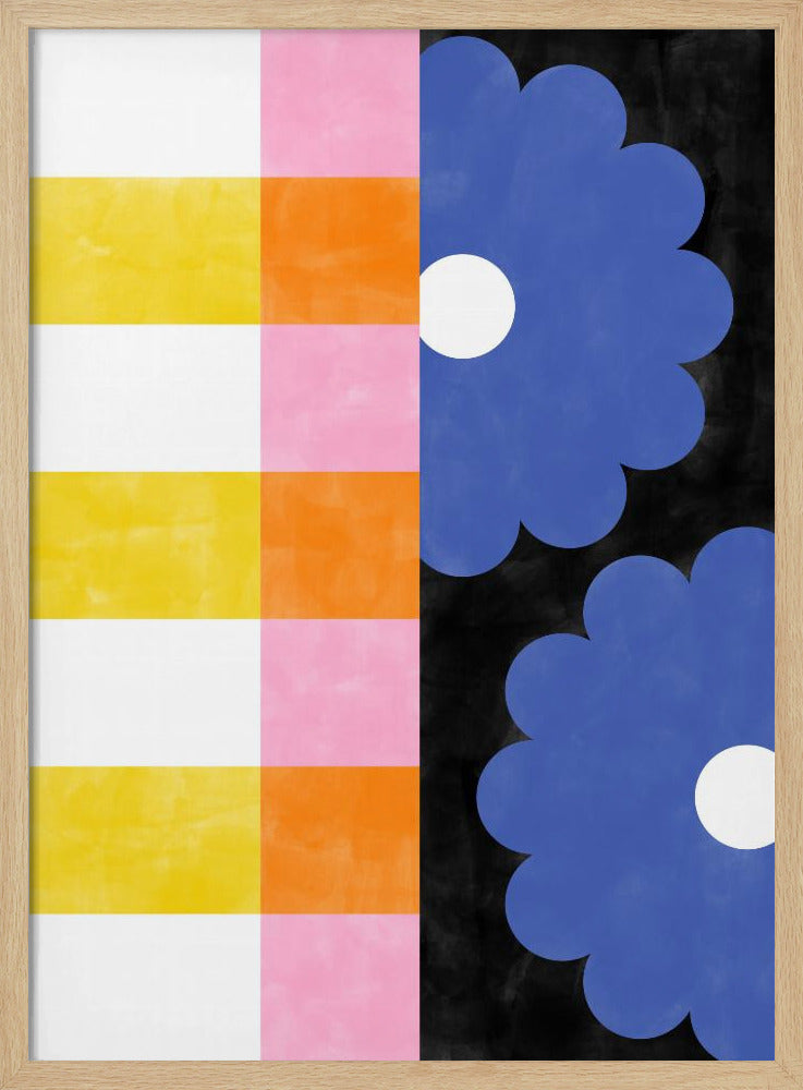 Florale Streifen | Poster