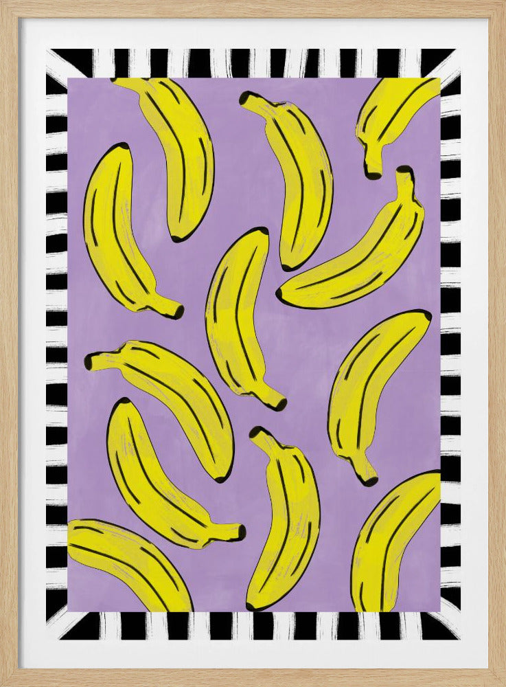 Gelbe Bananen Abstrakt | Poster