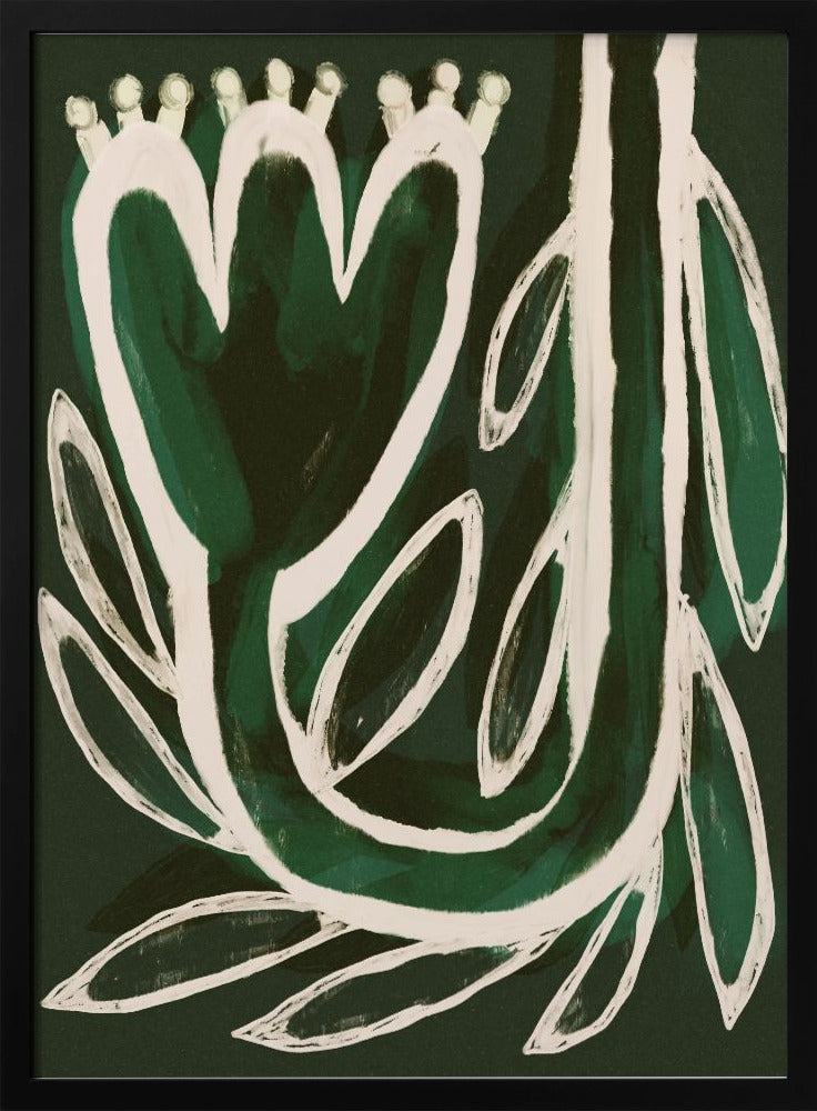 Grüne Blütensymphonie | Poster