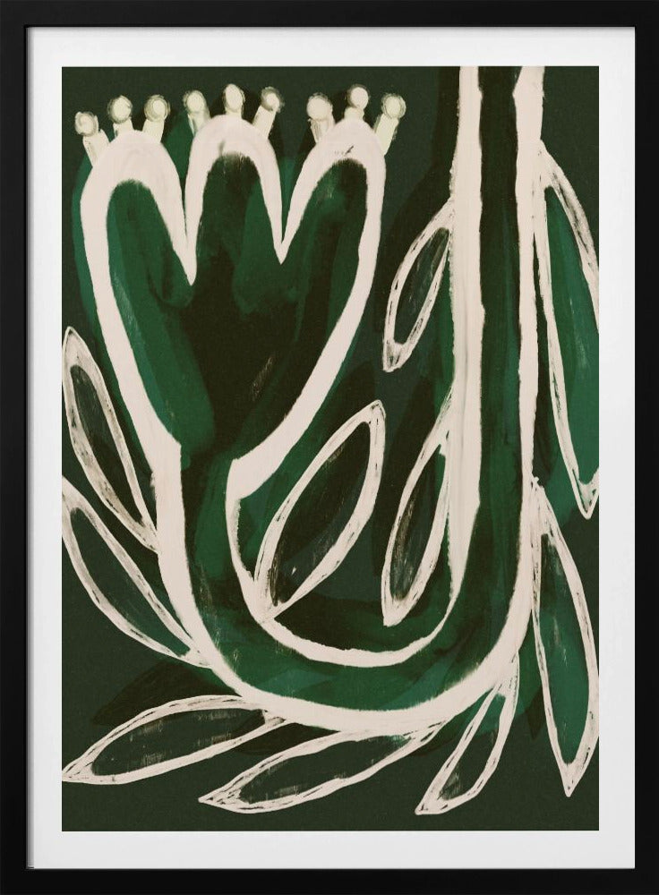 Grüne Blütensymphonie | Poster