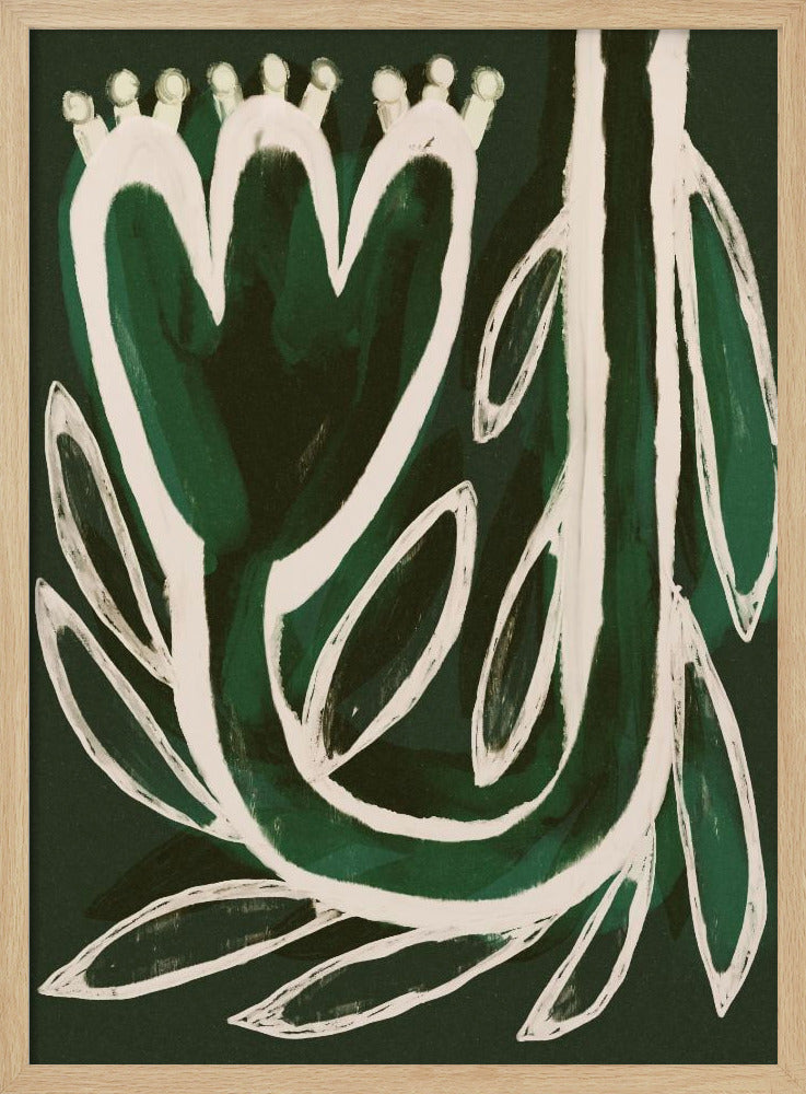 Grüne Blütensymphonie | Poster