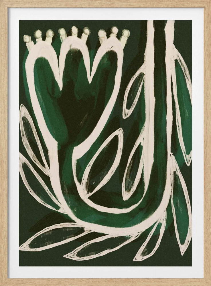 Grüne Blütensymphonie | Poster