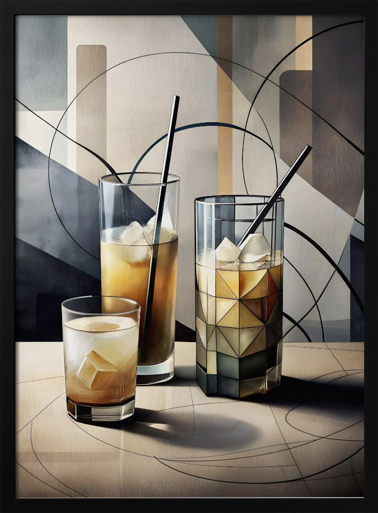 Kubistische Cocktails | Poster