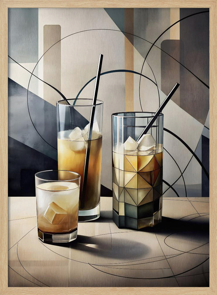 Kubistische Cocktails | Poster