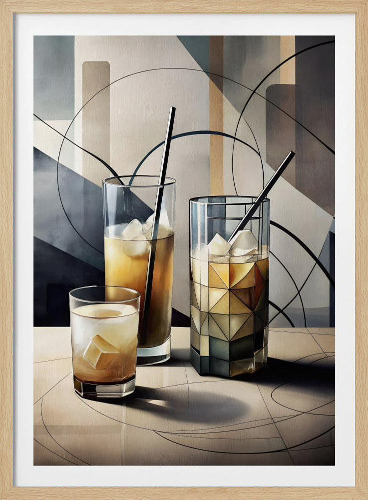 Kubistische Cocktails | Poster