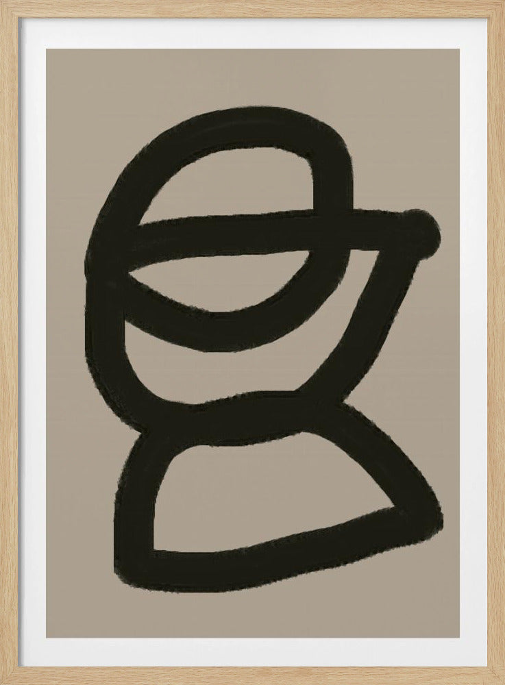 Mutige abstrakte Form | Poster