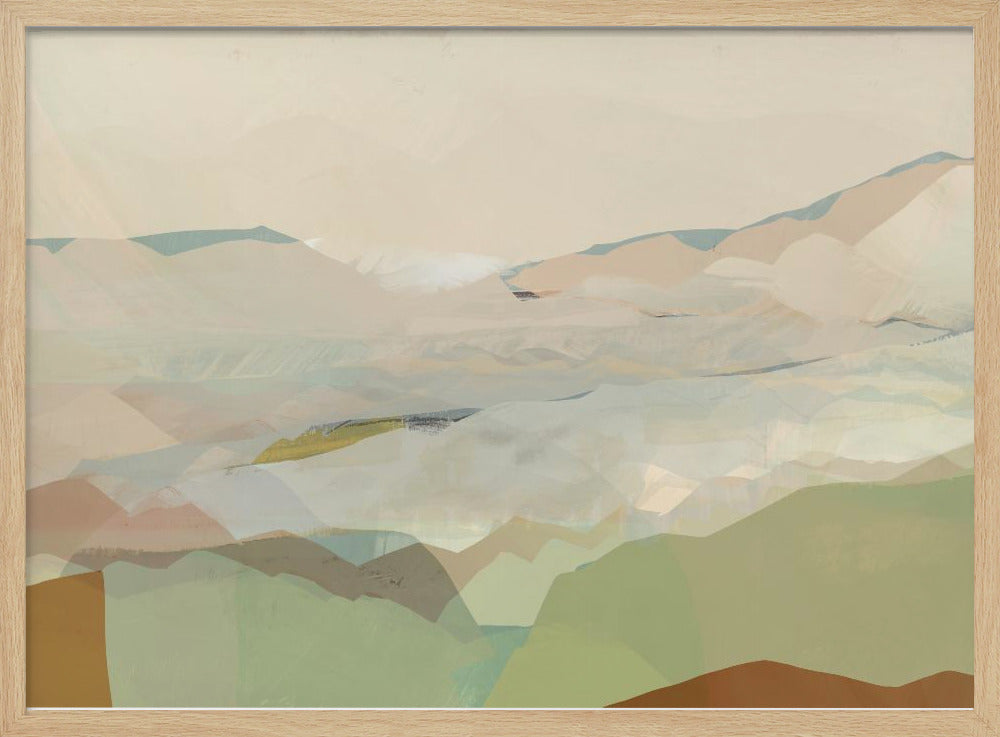 Farbblocklandschaft 1 | Poster