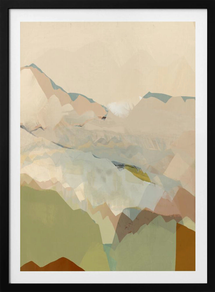 Pfirsichfarbene Bergkette 1 | Poster