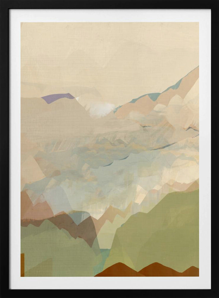 Pfirsichfarbene Bergkette 3 | Poster