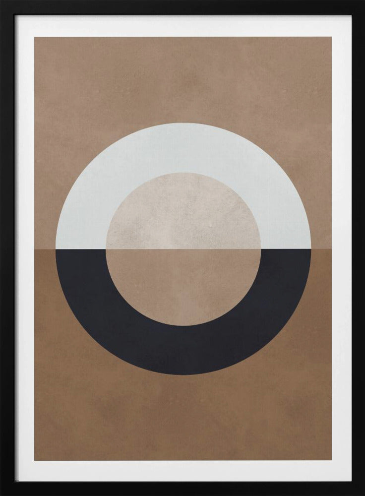 Braune Geometrie 8 | Poster