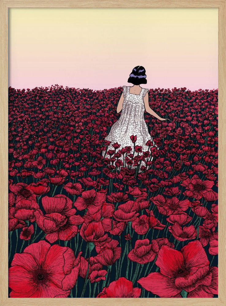 Mohnfeld Original Farbkopie 2 | Poster