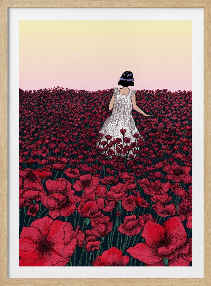 Mohnfeld Original Farbkopie 2 | Poster