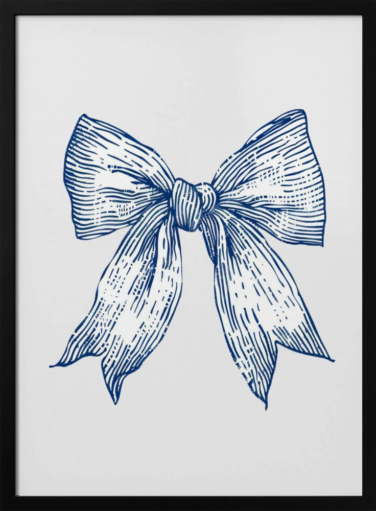 Dunkelblaue Küstenstreifenschleife | Poster
