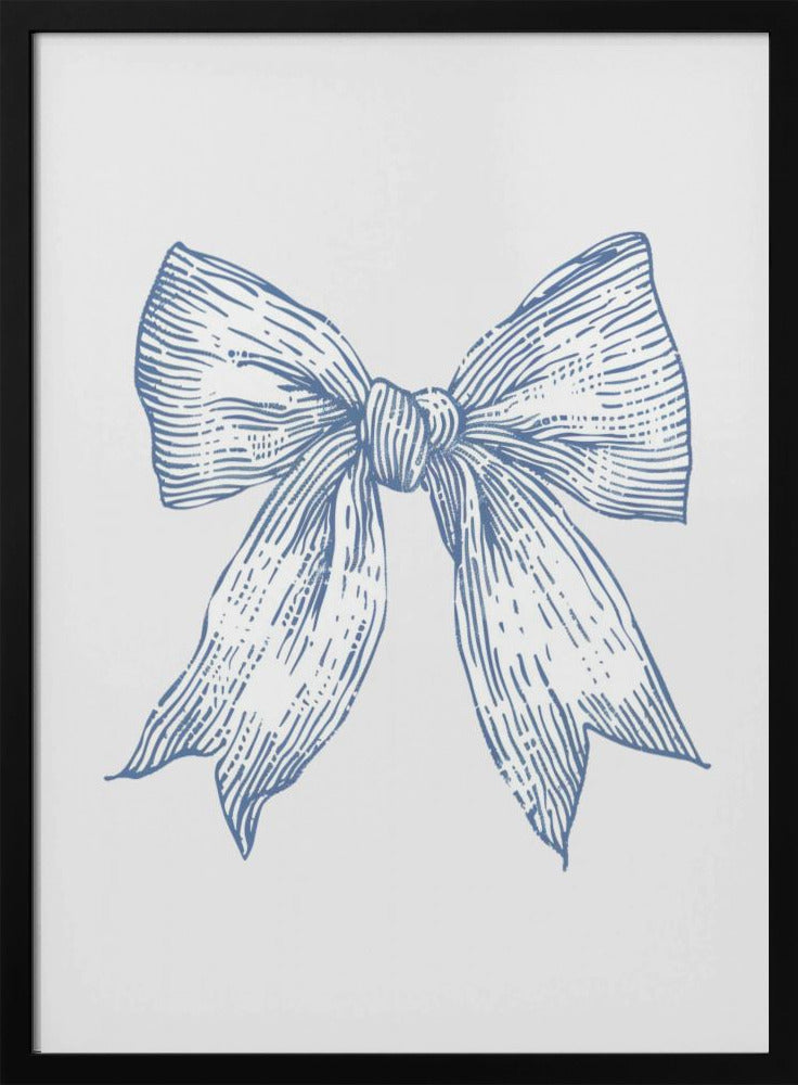 Nautische hellblaue Schleife | Poster