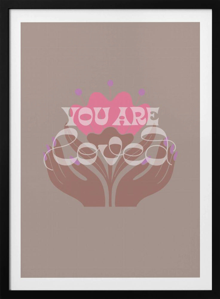 Du wirst geliebt Latte | Poster