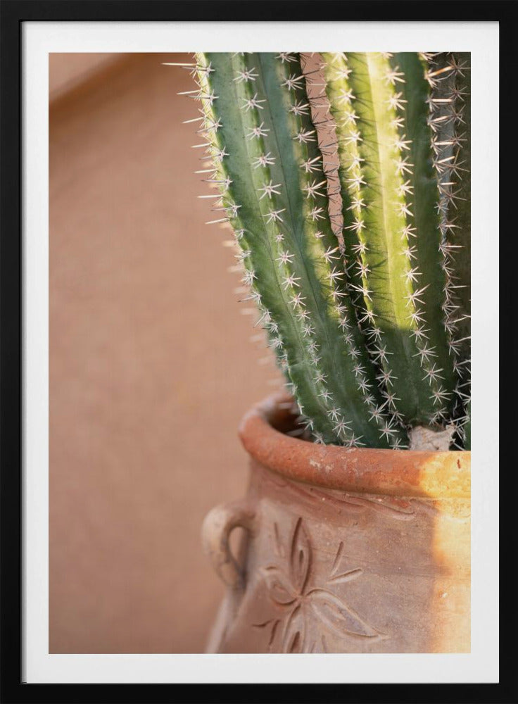 Grün auf Orange | Marrakesch Reisefotografie | Poster