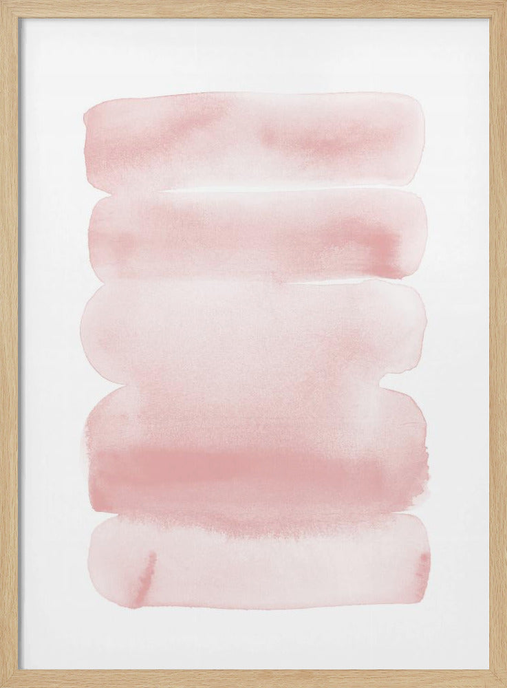 Abstrakte Blush-Streifen | Poster