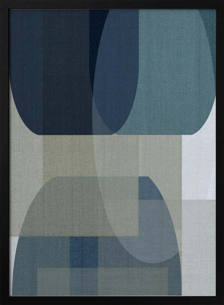 Gewebte blaue Schichten 2 | Poster