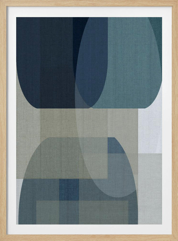 Gewebte blaue Schichten 2 | Poster