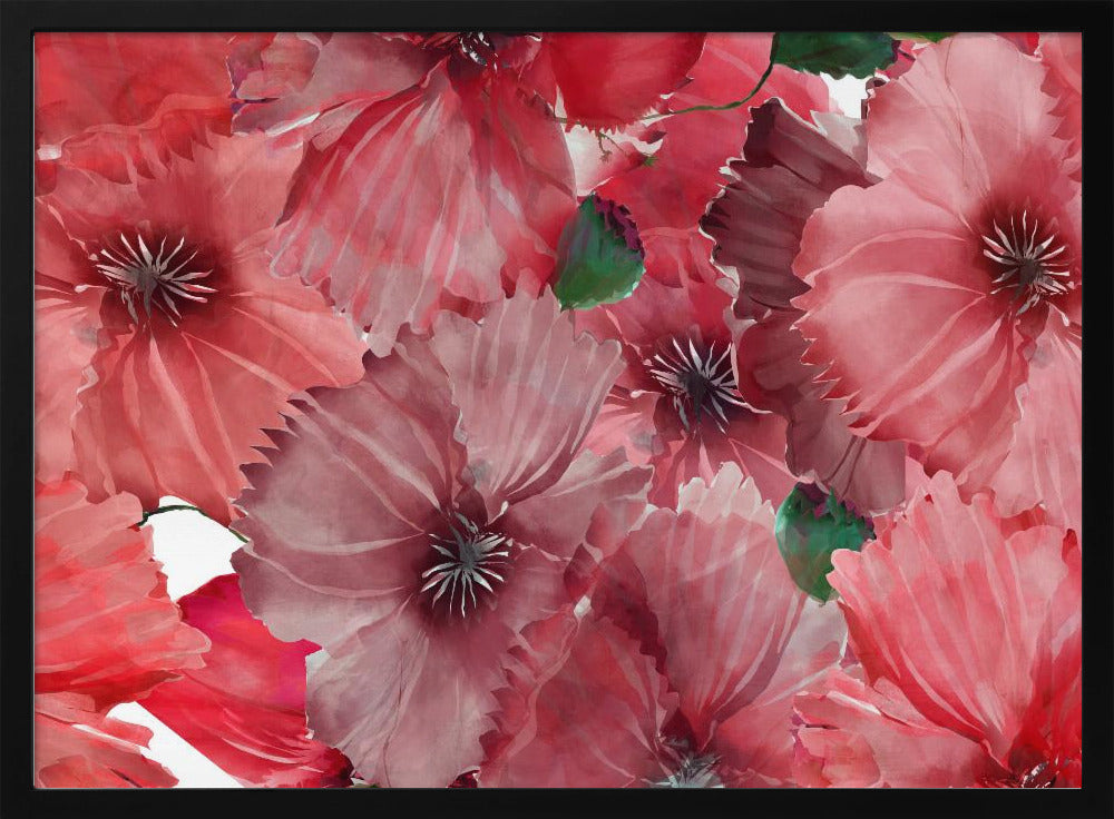 Große rote Blumen 2 | Poster