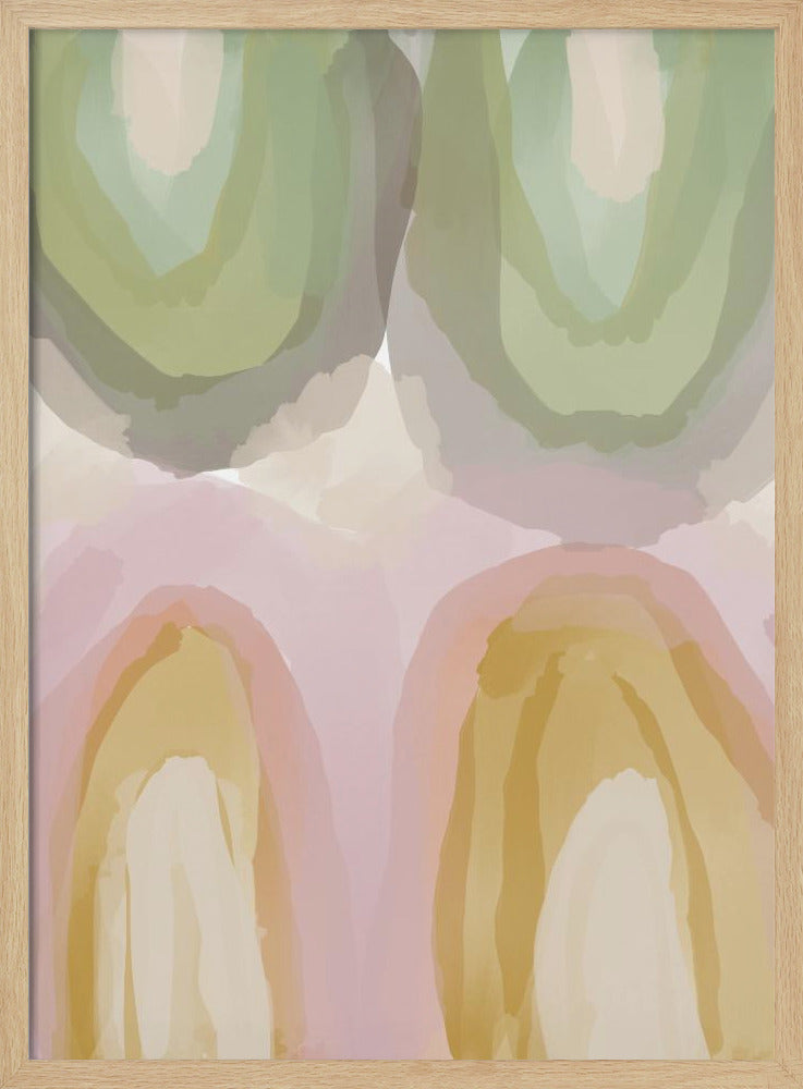 Aquarell Pastell Abstrakt | Poster