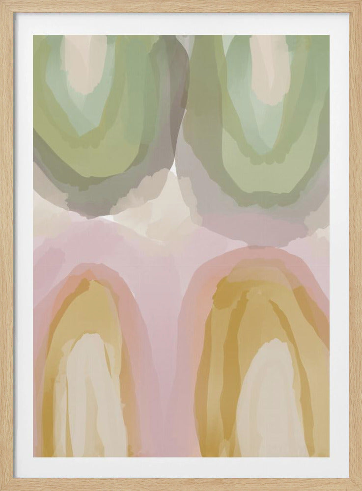 Aquarell Pastell Abstrakt | Poster